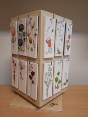 Bloemenkaartjes - Boekenleggers