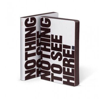 52408 - Notitieboek A5 - Nothing To See Here, zacht leer, thermo
