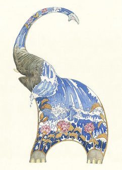E031 - water spuitende olifant