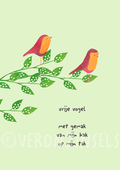 B140-010 - kaart vrije vogel