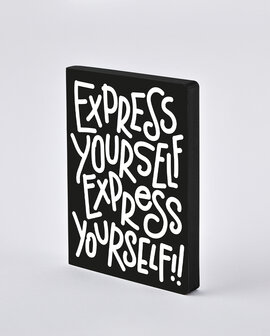 55690 - Notitieboek A5 - Express yourself, zacht leer