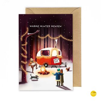 Kerst022nl Caravan Home sweet home - Warme winter wensen