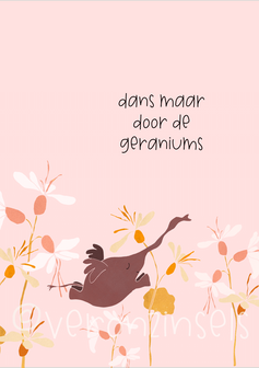 B318-010 - kaart geraniums