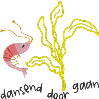 B331-580 - geborduurde tas fijnklein door gaan