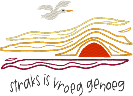 B308-780 - geborduurde lekkerruime tas straks