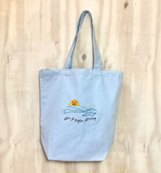 B303-680 - geborduurde mooiemaat tas deining