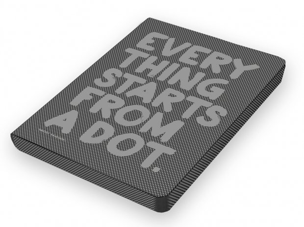 52156 - Notitieboek A5 - Everything Starts from a dot, zacht leer