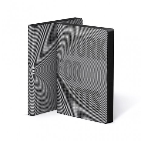 52194 - Notitieboek A5 - I Work For Idiots, zacht leer