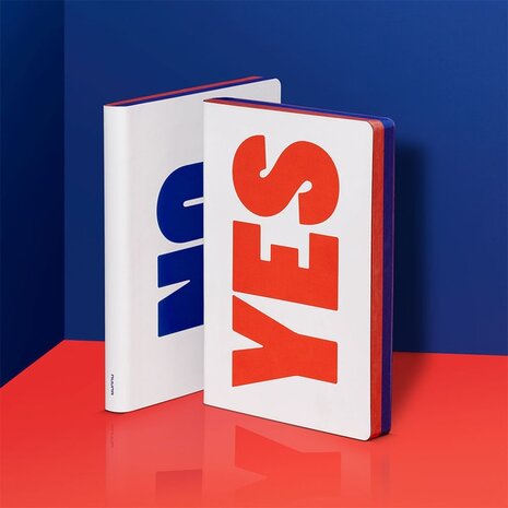 52293 - Notitieboek A5 - Yes - No, zacht leer