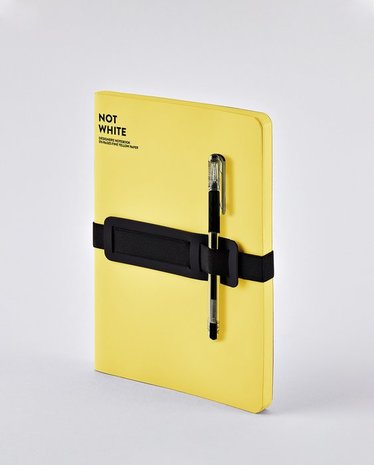 54990 - Notitieboek A5 - Not White Yellow