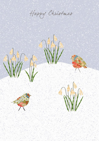 EH220 - Robins & Snowdrops