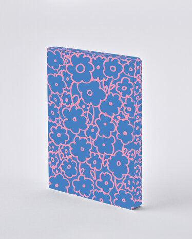 55768 - Notitieboek A5 - Flower power, zacht leer