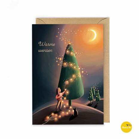 Kerst006nl Kerstboomlichtjes - Warme wensen