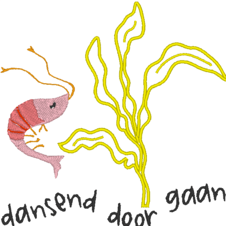 B331-580 - geborduurde tas fijnklein door gaan