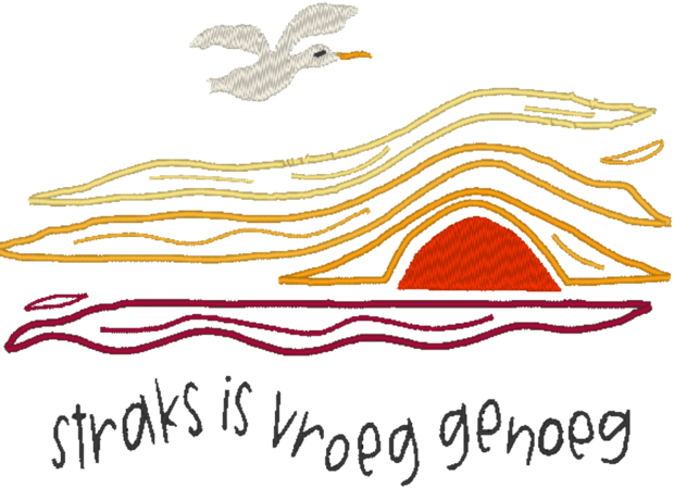 B308-780 - geborduurde lekkerruime tas straks