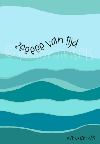 B304-091 - magneet strandschatje zeeeee van tijd