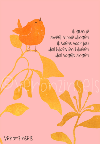 B126-170 - bloeiconfetti geluksvogel