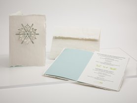 0365 - sneeuwvlok handgeschept papier