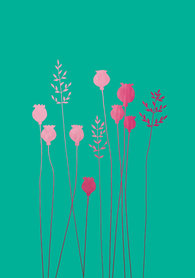 BR051 - Poppyheads & Grass Pink
