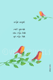 B140-134 - buitenposter vrije vogel