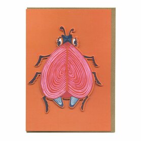 B005 - Lovebug - die cut card