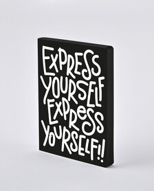55690 - Notitieboek A5 - Express yourself, zacht leer