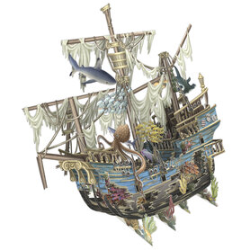 3D040 Sunken Galleon