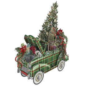 X3D033 Tartan Christmas Car