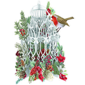 X3D036 Christmas Flower Cage