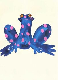 W018 - blauwe boomkikker