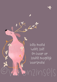 N015-010 - kerstkaart heb moed