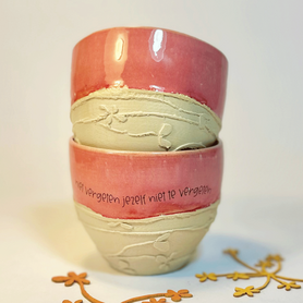 Z014-930 - handgemaakte mok niet vergeten